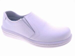 Mo291 ZUECO PIEL BLANCO PERCLA 40 46 14.75