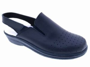 Mo794 ZUECO PIEL AZUL PERCLA 35 41 13.75