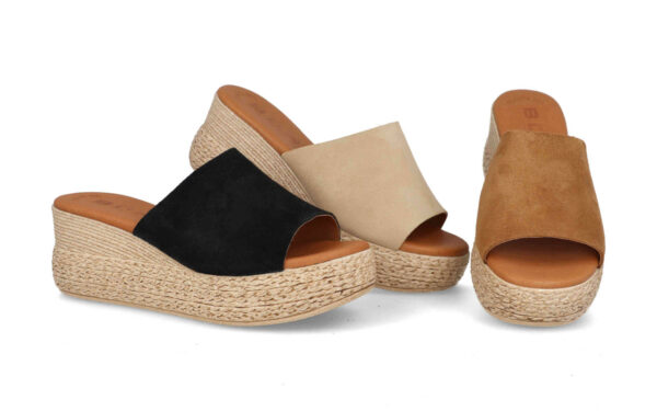 3767 BEIGE CUERO NEGRO 35 41 19E