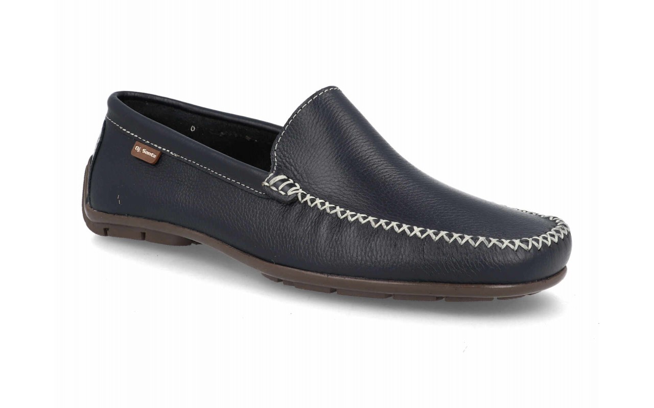 Mocasines de piel guante para hombre modelo 2001 en colores negro, marino y cuero.