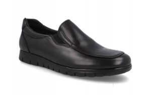 Zapato de piel con elásticos para hombre modelo 2480 en color negro de Di Prieto.