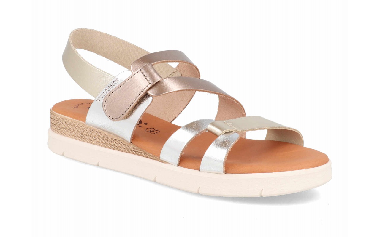 Sandalias de Cuña Baja Multitiras Modelo 237