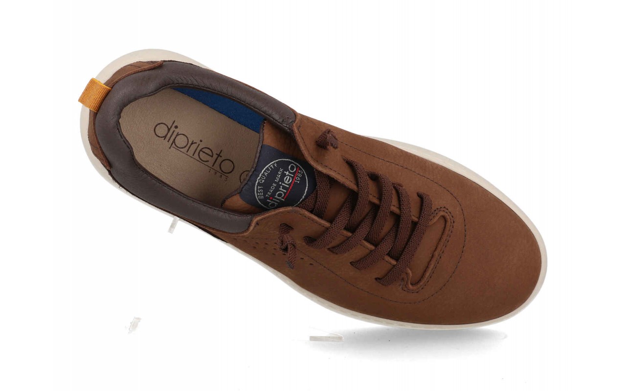 Mocasín de piel para hombre modelo 4143 disponible en varios colores (negro, marino, rojo, amarillo).