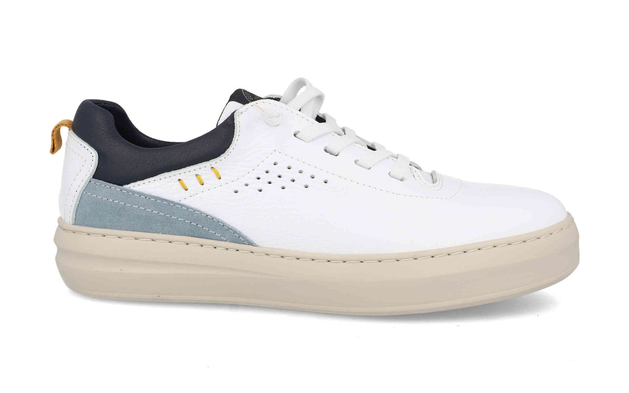 Mocasín de piel para hombre modelo 4143 disponible en varios colores (negro, marino, rojo, amarillo).