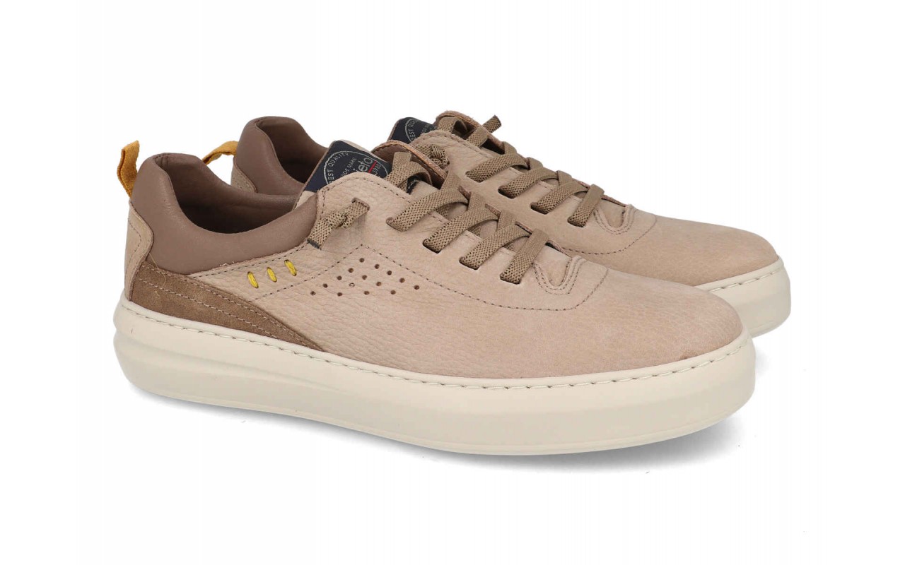 Mocasín de piel para hombre modelo 4143 disponible en varios colores (negro, marino, rojo, amarillo).