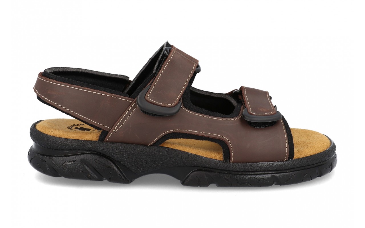 Sandalias de Piel con Velcro Modelo 44 - Imagen 4